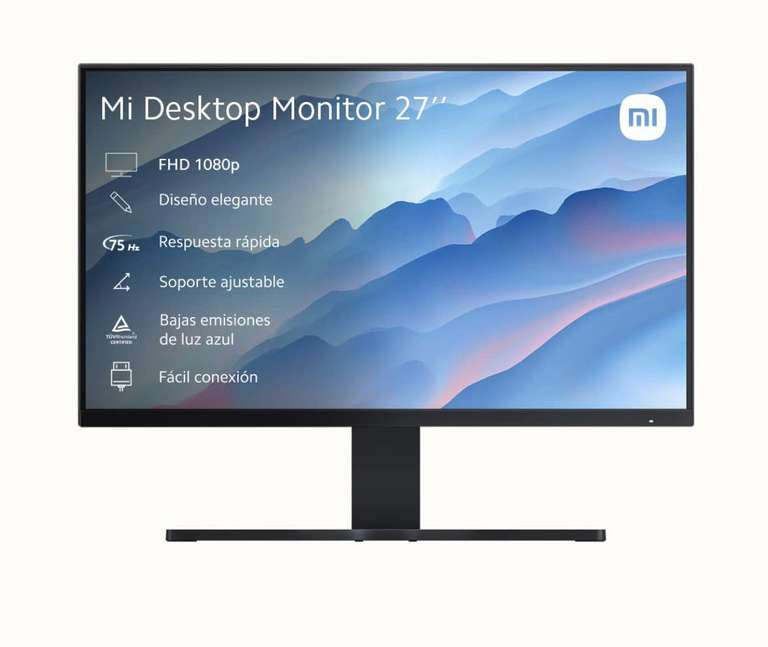 Xiaomi Monitor Mi Desktop 27", Pantalla FHD IPS, diseño elegante,
