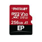 Patriot Memory Tarjeta de Memoria MicroSDXC EP Series A1 V30 256 GB hasta 90MB/Sec