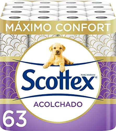 Scottex Acolchado Papel Higiénico - 186 rollos (3x2 y CR)
