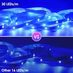 HOVVIDA Tira LED 20M, 30 LED/Metro, 2x10M, 24V RGB Luces, 600 LED, APP y Mando a distancia