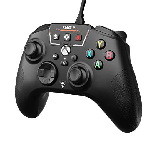 Turtle Beach REACT-R Controller Negro - Xbox Series X|S, Xbox One y PC
