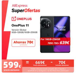 OnePlus 11 5G de 8GB/128GB