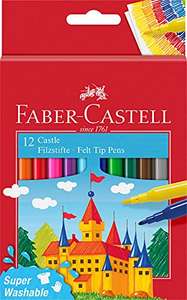 Faber-Castell 554204 - Estuche cartón con 12 rotuladores escolares lavables(24ud por 4.65€ / 50ud por 9.67€)