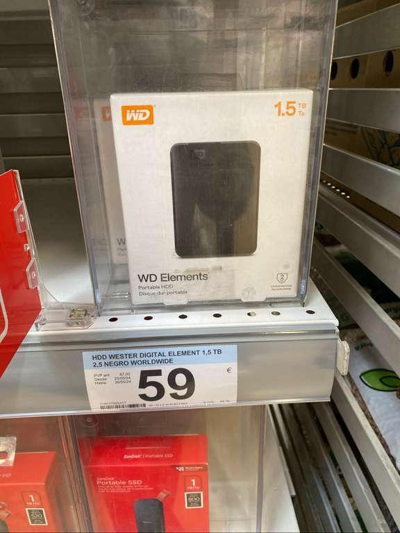 WD Elements Portable HDD 1,5 TB