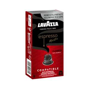 Lavazza, Espresso Maestro Classico, 10 Cápsulas Compatibles Nespresso, Notas Aromáticas Cereales y Galletas, 100% Arábica, Intensidad 9