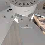 Cecotec Ventilador de techo EnergySilence 3600 Vision Sky. 50 W, Diámetro 92 cm, Lámpara, 3 Velocidades