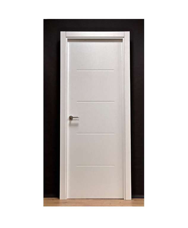 Pack puerta maciza SAHARA de 72,5 cm DCH + jambas+ manivela