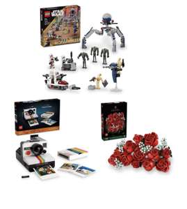 LEGO Rosas+ Polaroid + Star Wars clon y droide