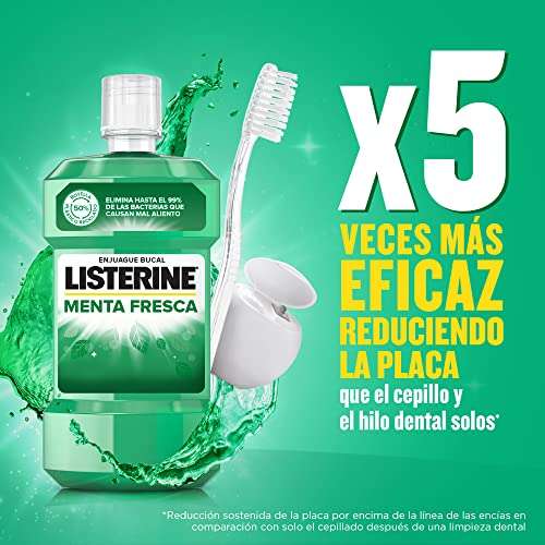 Listerine - Enjuague Bucal Menta Fresca, 500 ml