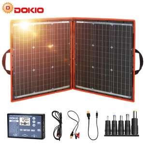 Panel Solar plegable portátil, 18V, 80W, 100W, 200W, con controlador de 12V