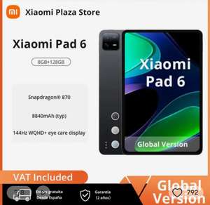 Tablet Xiaomi Pad 6 8gb 128gb