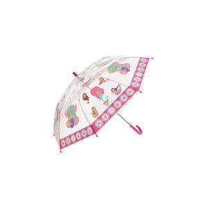 Paraguas infantil para niñas, diseño de sirena.