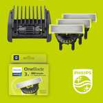 Philips OneBlade 360 , Pack de 3 Cuchillas de repuesto para afeitadora eléctrica