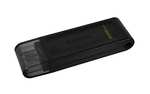 256 GB Kingston DataTraveler USB 70 - DT70: Una unidad flash USB-C confiable y versátil en color negro
