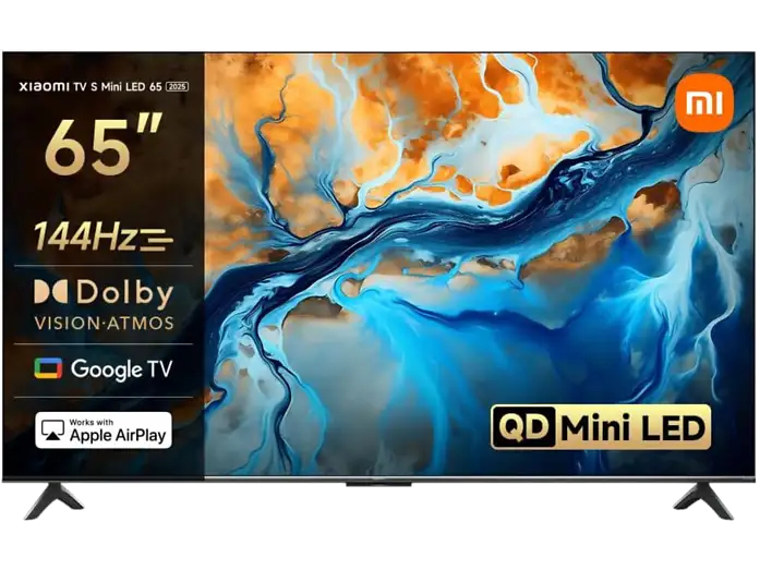 TV Mini LED 65" - Xiaomi TV S Mini LED 65 2025, UHD 4K, Smart TV con Google, 144 Hz, Gris cepillado