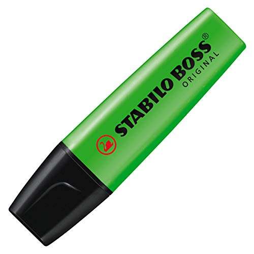 Pack de 4 subrayadores color verde STABILO BOSS