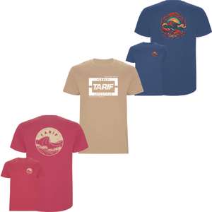 Pack 3 Camisetas Tarif Surf para Hombre Multicolor Moda Verano