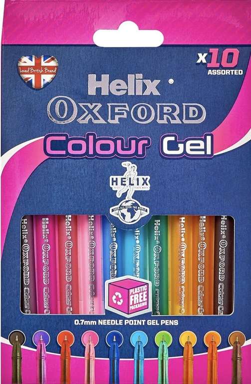 Maped 226810 Bolígrafo Gel Oxford Pack 10 Col Surtido