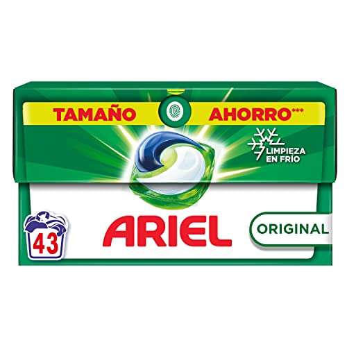 Ariel Original Todo En Uno Pods, Detergente Lavadora Liquido en Capsulas/Pastillas, 43 3×2 = 129