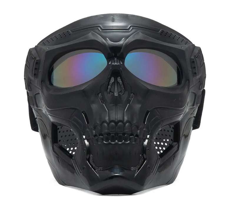 Máscara de casco de terror de Calavera