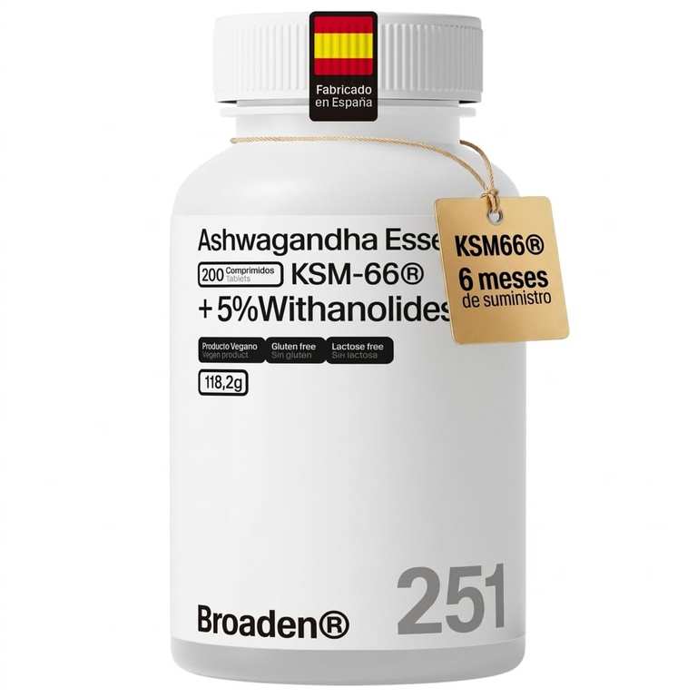 Imagen de 200 Comprimidos Ashwagandha KSM-66