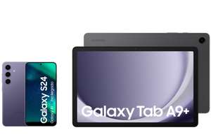 SAMSUNG Galaxy S24 256GB + cargador Samsung 45w + Samsung Galaxy Tab A9+ 128gb [609]€ al devolver la tablet]