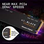 WD_BLACK SN850X 2TB M.2 2280 PCIe Gen4 NVMe SSD Almacenamiento para Juegos hasta 7300 MB/s, Color Negro