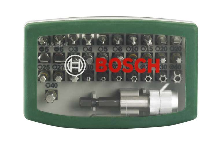 Bosch Home and Garden Bosch 2607017063 Set Unidades para Atornillar, Set de 32 Piezas