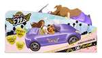 Aria MGA's Dream Ella Coche de juguete para niños-Caben dos muñecas de moda de 29 cm-Incluye cinturones de seguridad, espejosyruedas móviles
