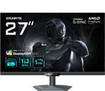 Monitor gaming - Gigabyte G27U, 27" Dual Mode UHD 4K y FHD, 160Hz/320Hz, 1ms, IPS, Altura Ajustable, VESA Display HDR400, G-SYNC compatible