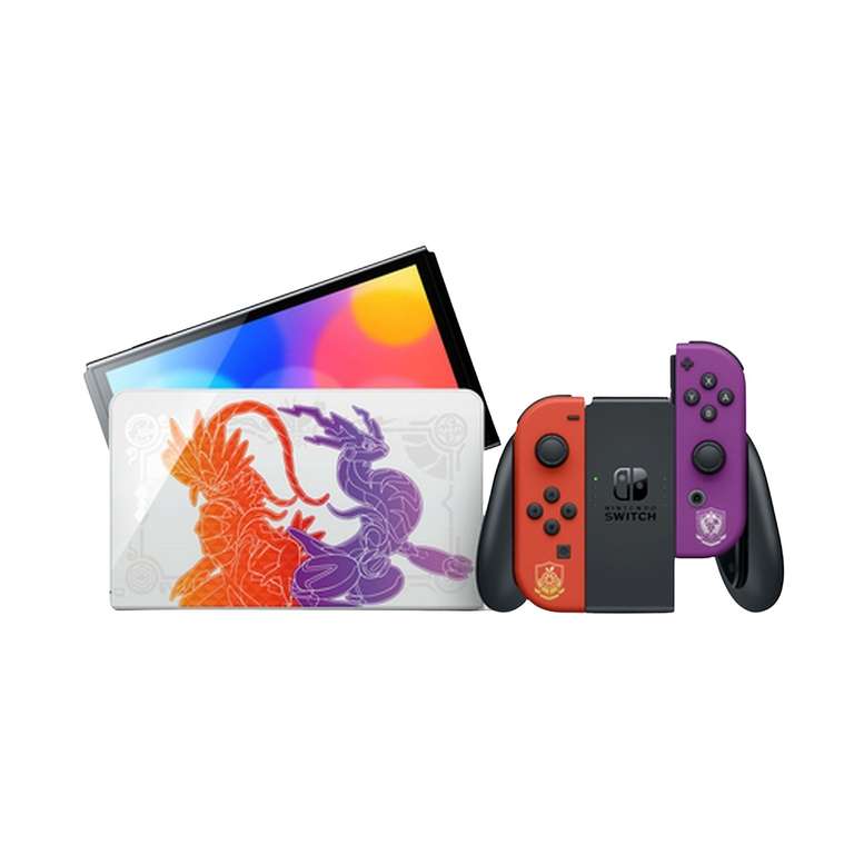 Consola - Nintendo Switch, Pokémon Scarlet & Violet Edition, 7" OLED,