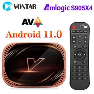 VONTAR-Dispositivo de TV inteligente X4, decodificador, Reproductor Multimedia