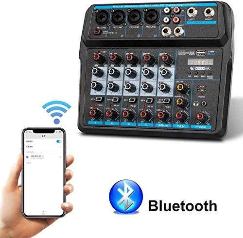 Depusheng U6 Consola de mezcla de sonido Bluetooth