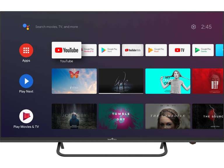 TV Smart Tech 43" 4K Android TV solo 249€