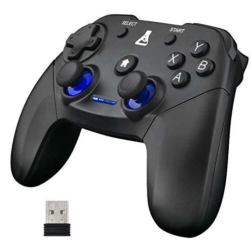 The G-Lab K-Pad Thorium Mando Gaming PC & PS3 con USB - Vibración Incorporada - Joystick para PC, PS3, Android (Inalambrico)