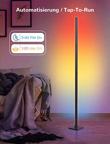 Lámpara de pie RGB de 150cm de altura compatible con Alexa