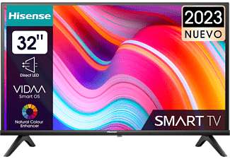 TV LED 32'' - Hisense 32A4K Smart TV HD, Modo juego, Modo deportes IA, DTS HD, Compartir en el televisor
