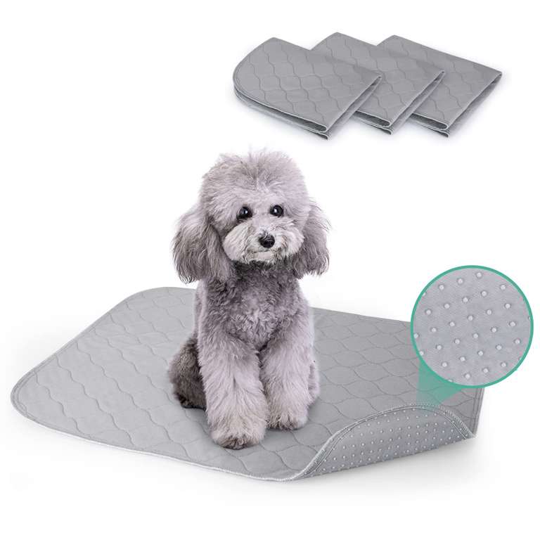 Nobleza - Empapadores para Perritos, Almohadillas de Entrenamiento Lavables, Reutilizable Absorbente Cojín Antideslizante pack de 3 (60x45)