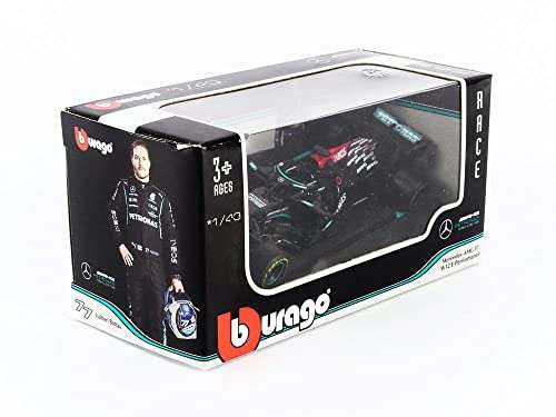 Bburago- Sport Car Toy, Color Black/Turquoise (2009332) SELECCIONAR