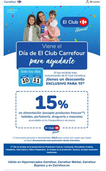 6€ descuento al registrarse en la app de Carrefour » Chollometro