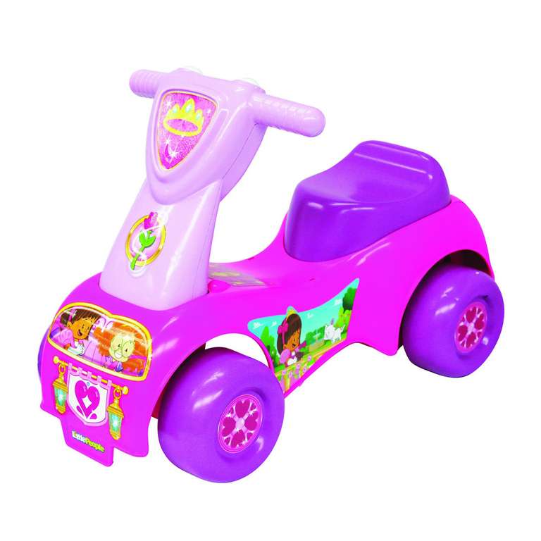 Fisher-Price 08371-MM-4L Little People Ride on, Rosa