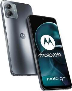 Motorola moto g14, 4/128, pantalla 6.5" Full HD+, sistema de cámara de 50MP, audio Dolby Atmos, Android 13, batería de 5000 mAh, dual SIM)