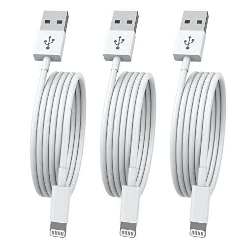 3 cables lightning-USB A cyclingkit, certificación MFI, carga rápida, 1.8M