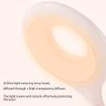 Lámpara Escritorio LED Recargable, Luz de Mesa Regulable con Control Táctil, 5 Modos de Color, 5 Niveles de Brillo