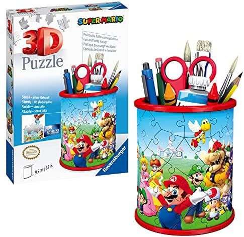 Ravensburger - puzzle 3D 54 piezas -Portalápices Super Mario