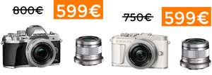 Ofertas en pack de cámaras Olympus E‑M10 Mark III S y E‑PL10 (con objetivo de regalo)
