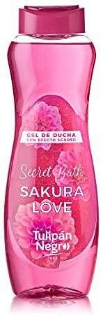 Tulipán Negro Sakura Love Gel de Ducha con Efecto Sedoso, 600 ml (C. Recurrente, más en descripción)