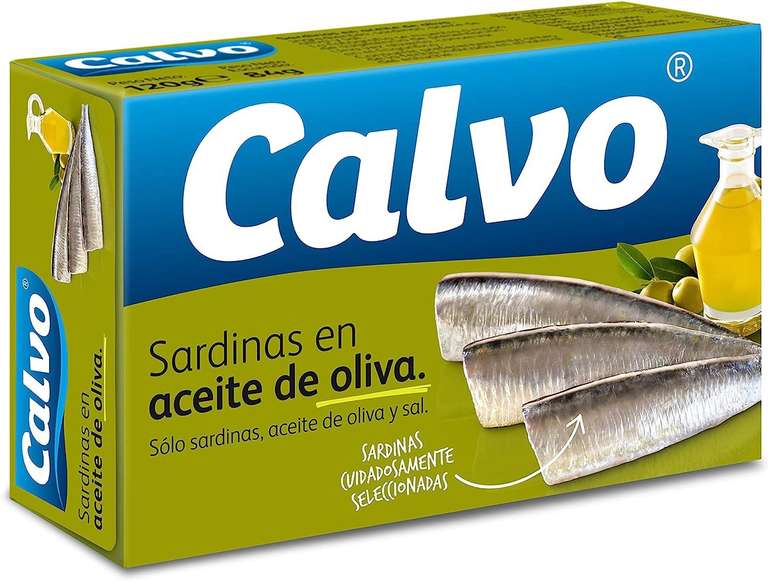 Calvo Sardinas en Aceite de Oliva 120 Gramos - El sabor auténtico del mar en tu paladar