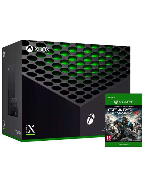 Xbox X Series + Gears Of Wars 4 + 10€ de saldo