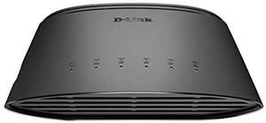 D-Link DGS-1005D – Switch de red con 5 puertos Gigabit 10/100/1000 Mbps no gestionable Layer 2, negro
